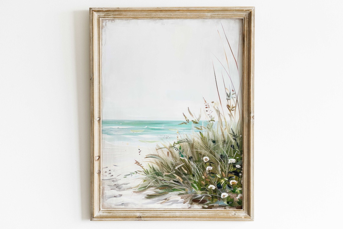 Serene Beach Coastal Home Decor Art Print - Image 2