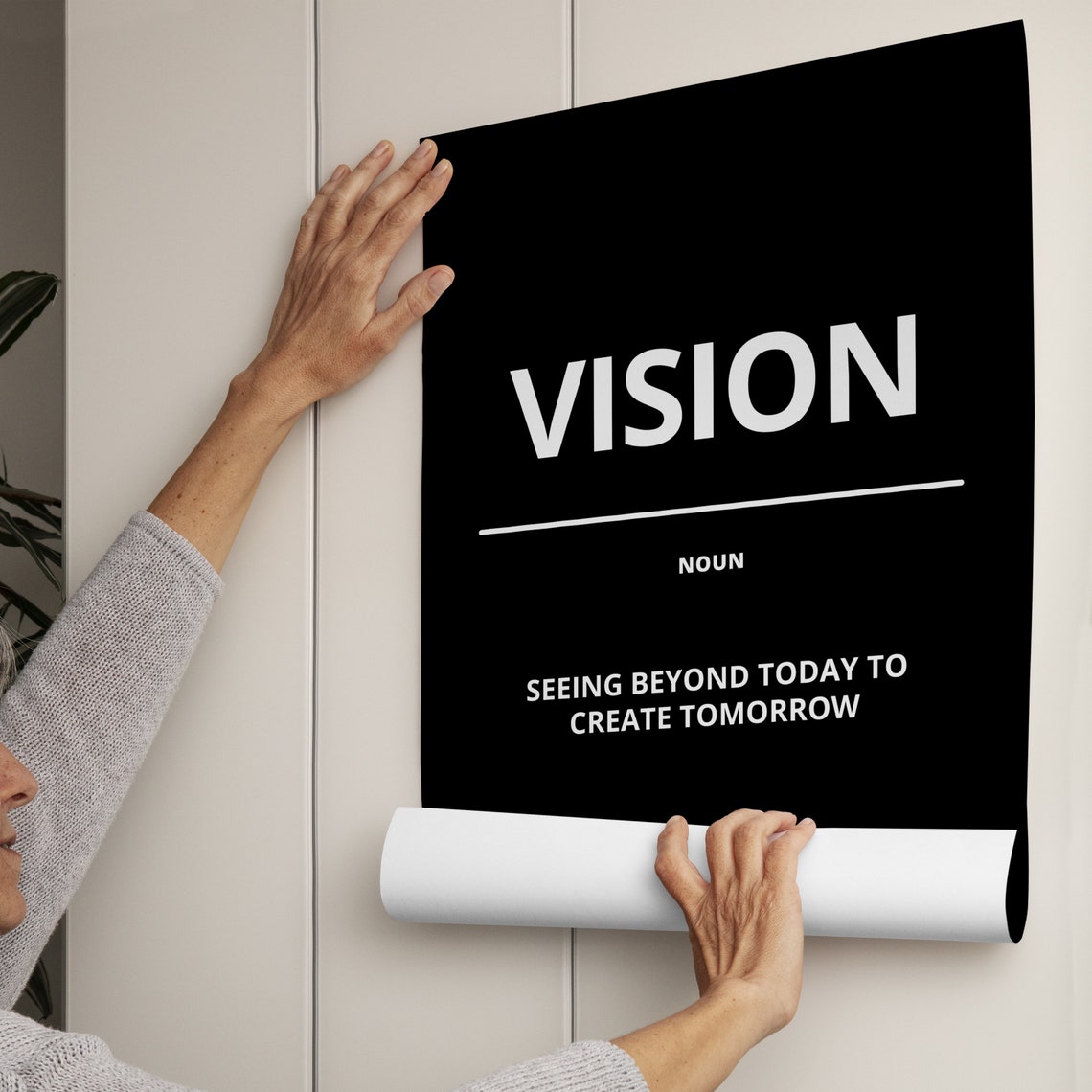 Innovation Definition Noun Breaking Barriers Fresh Ideas Black Poster - Image 2