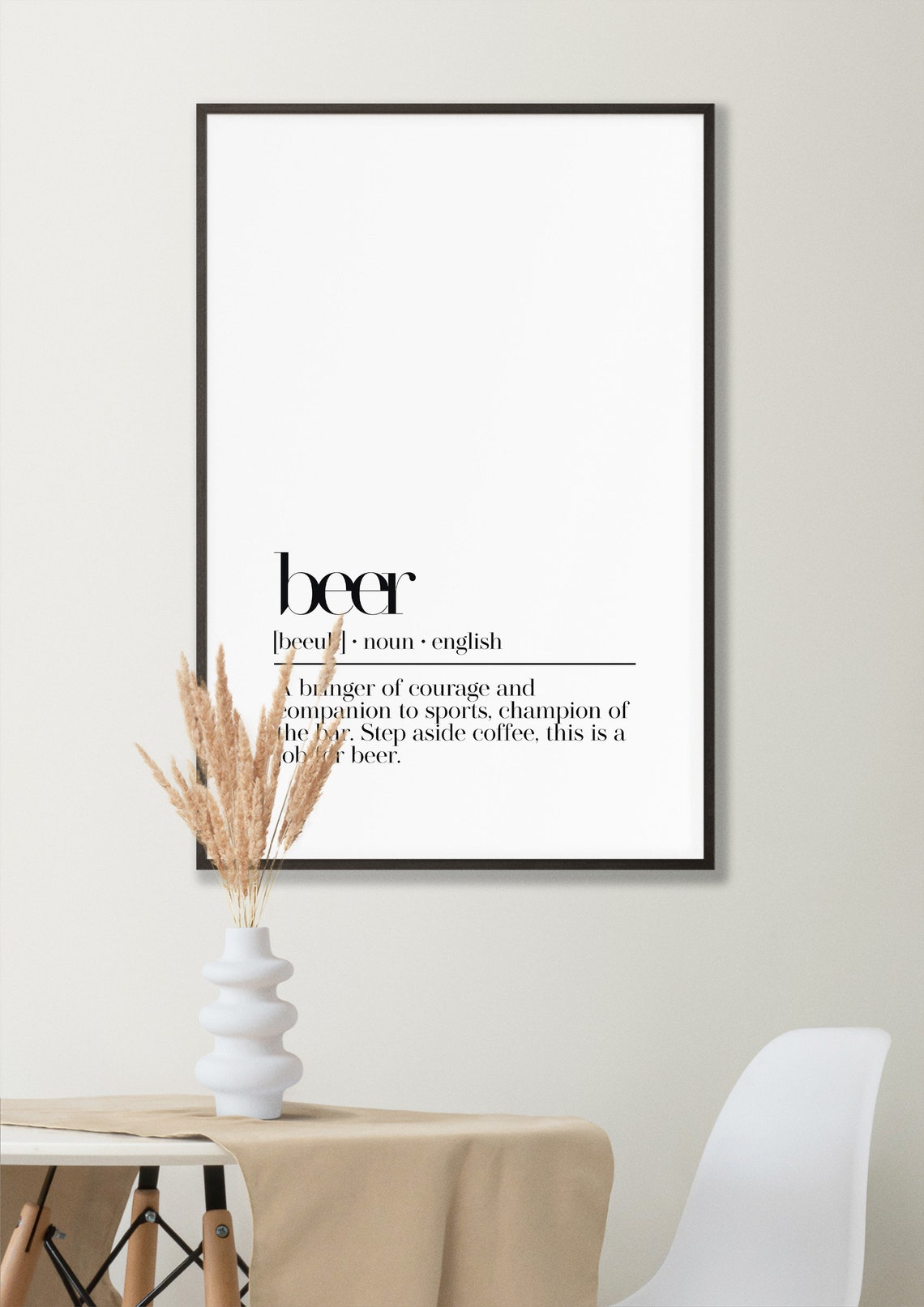 Beer Dictionary Definition Champion of the Home Bar Funny Poster - Image 4