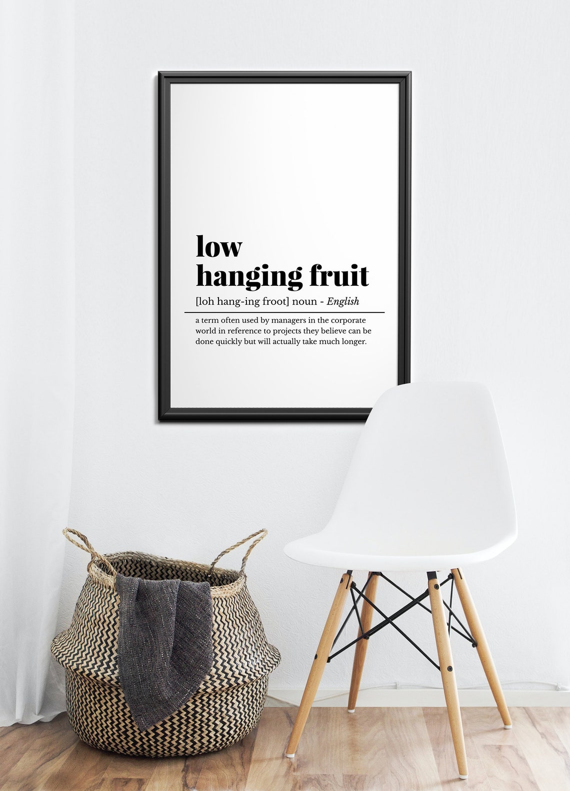 Low Hanging Fruit Definition Funny Corporate Office Dictionary Poster - Image 4