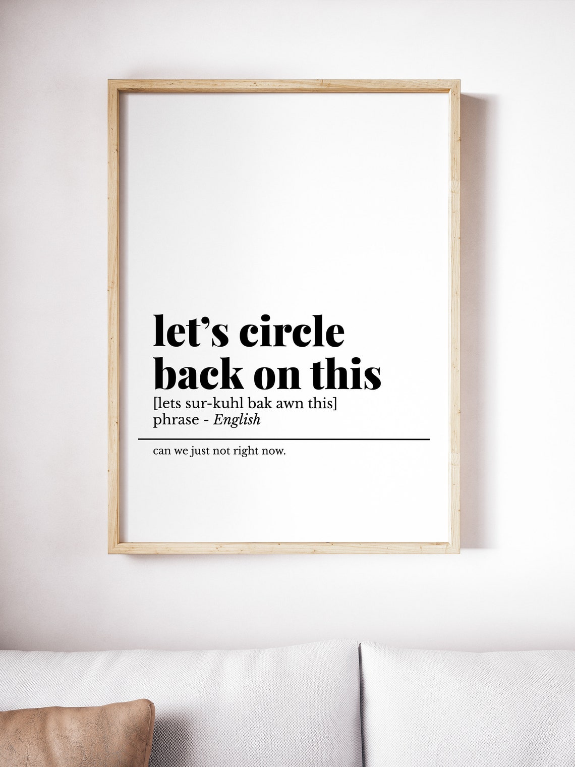 Circle Back On This Funny Office Definition Phrase Humor Poster - Image 5