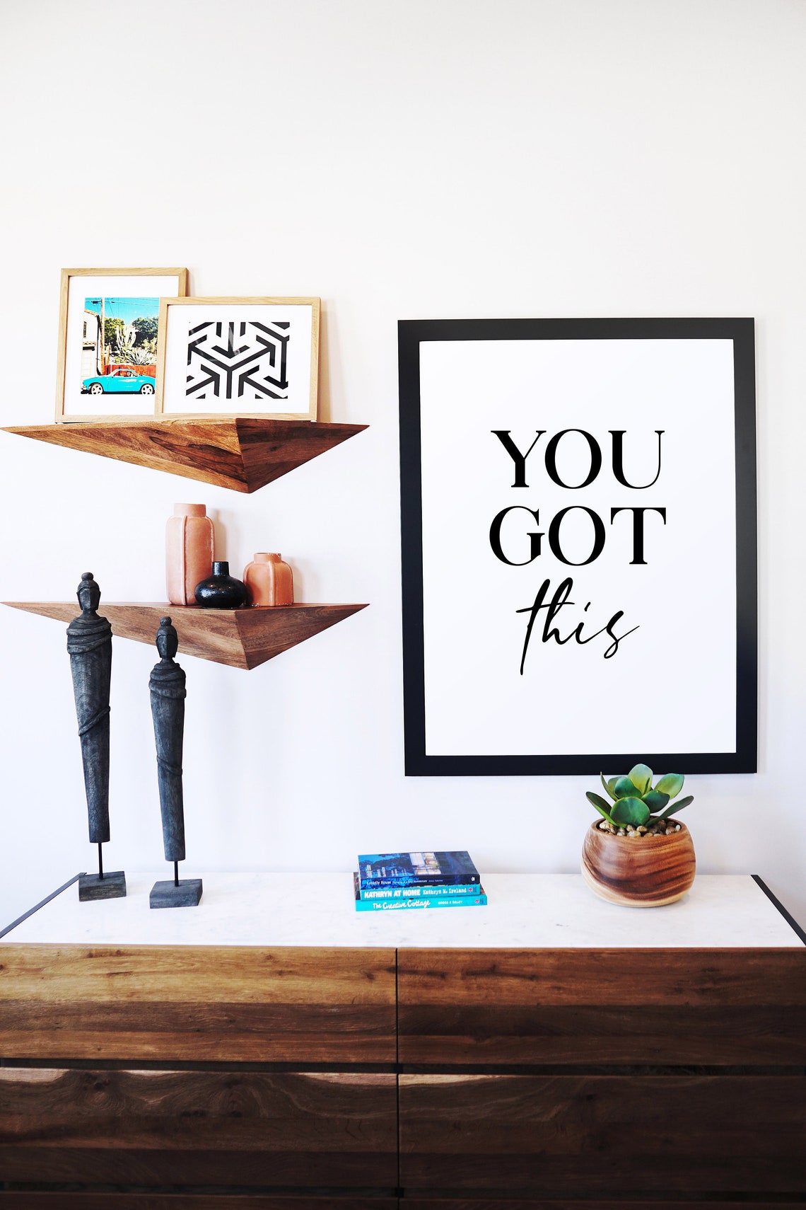 You Got This Encouragement Black Serif Script Typography Poster - Image 3