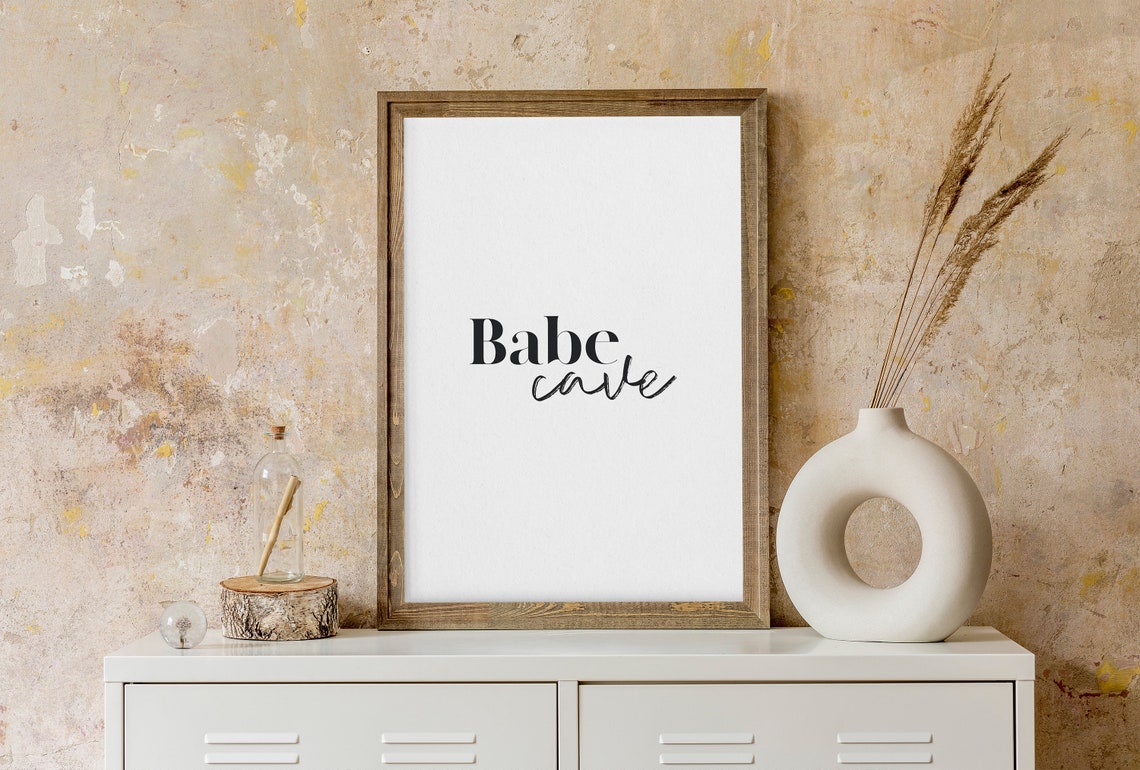 Teen Girl Room Decor Babe Cave Boss Babe Girly Wall Art Feminist Poster Bedroom Decor Minimalist Wall Art Gift For Her Girl Boss Art - Image 5