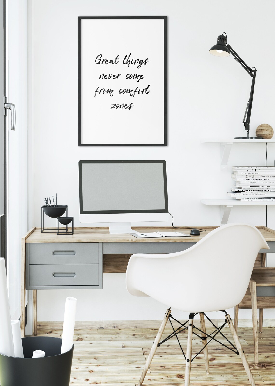 Great Things Never Come From Comfort Zones Motivational Print - Image 4