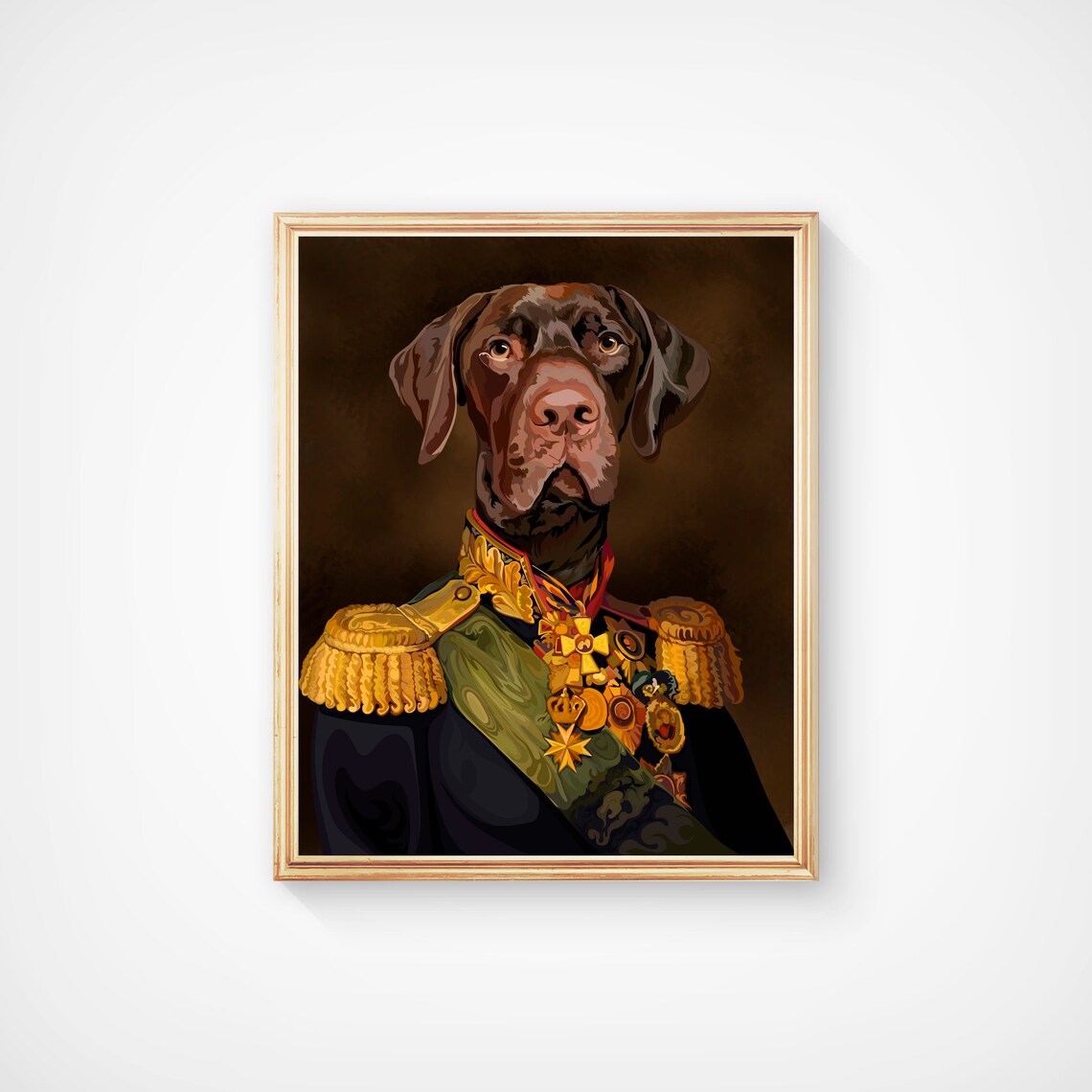 Custom Dog Aviator Portrait From Photo Personalized Pilot Poster - Image 2