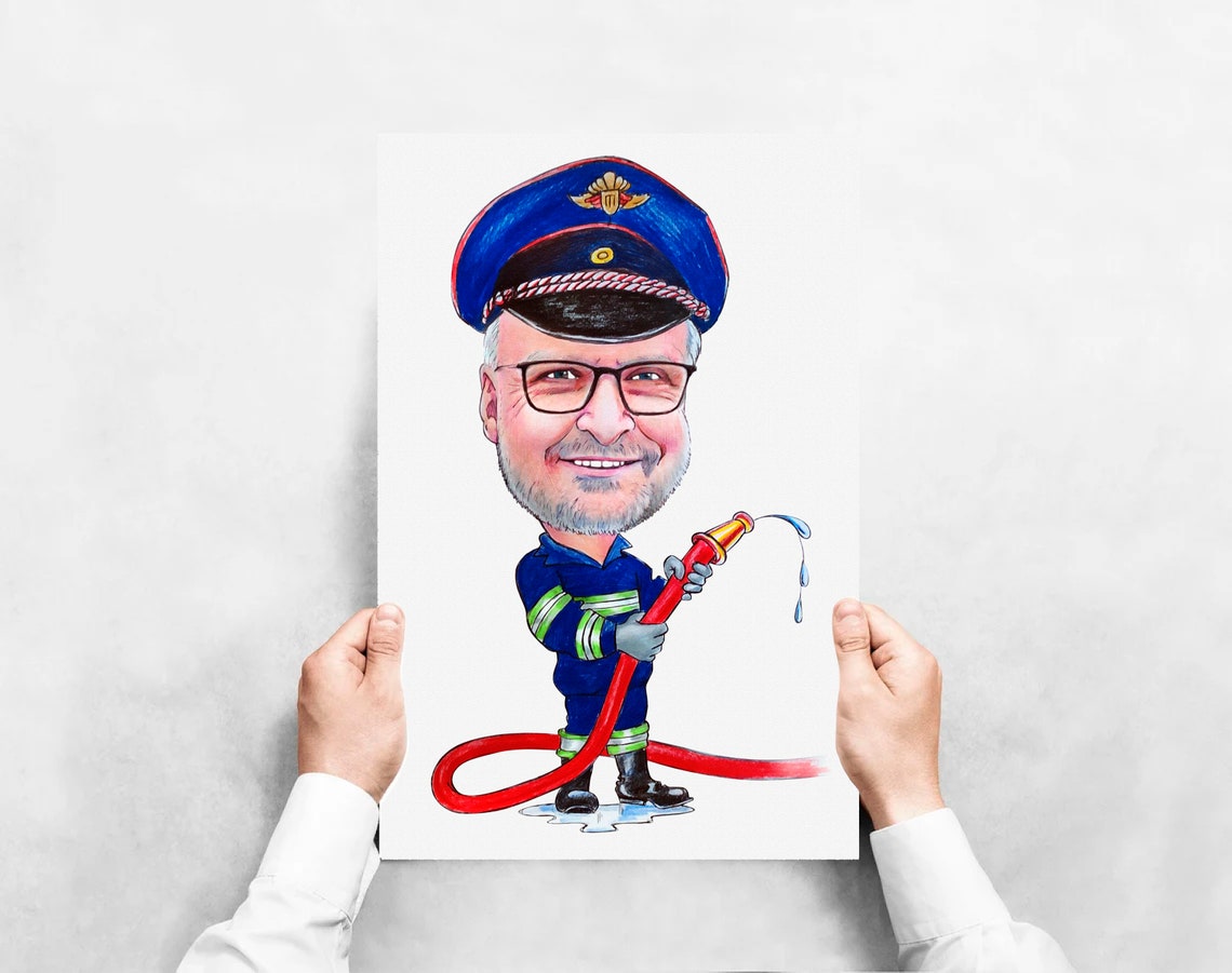 Custom Boxer Caricature Portrait From Photo Fighter Gift Poster - Image 2