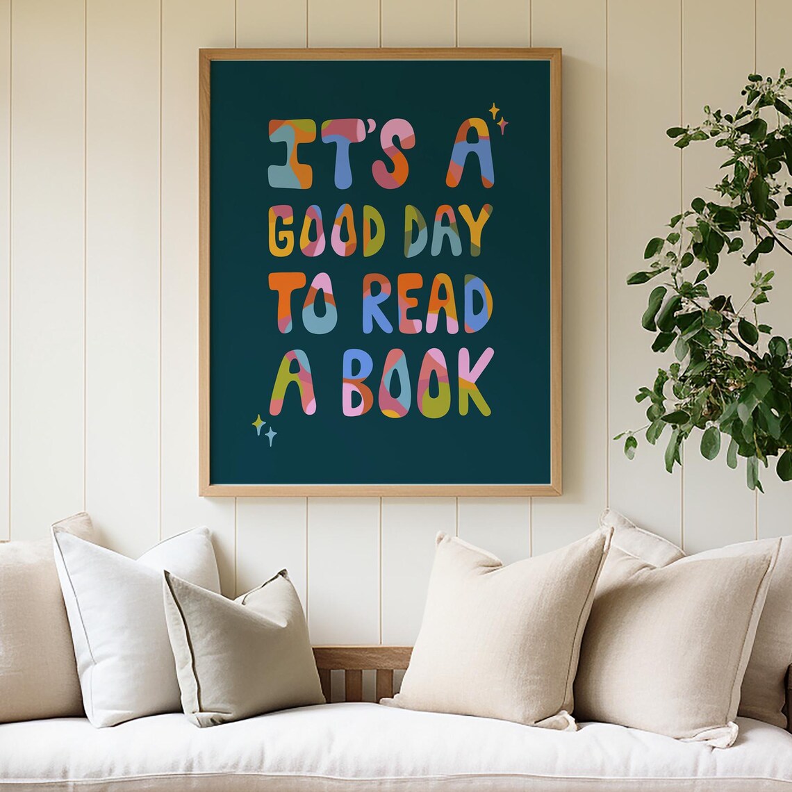 It's A Good Day To Read Art Print, Kids Decor