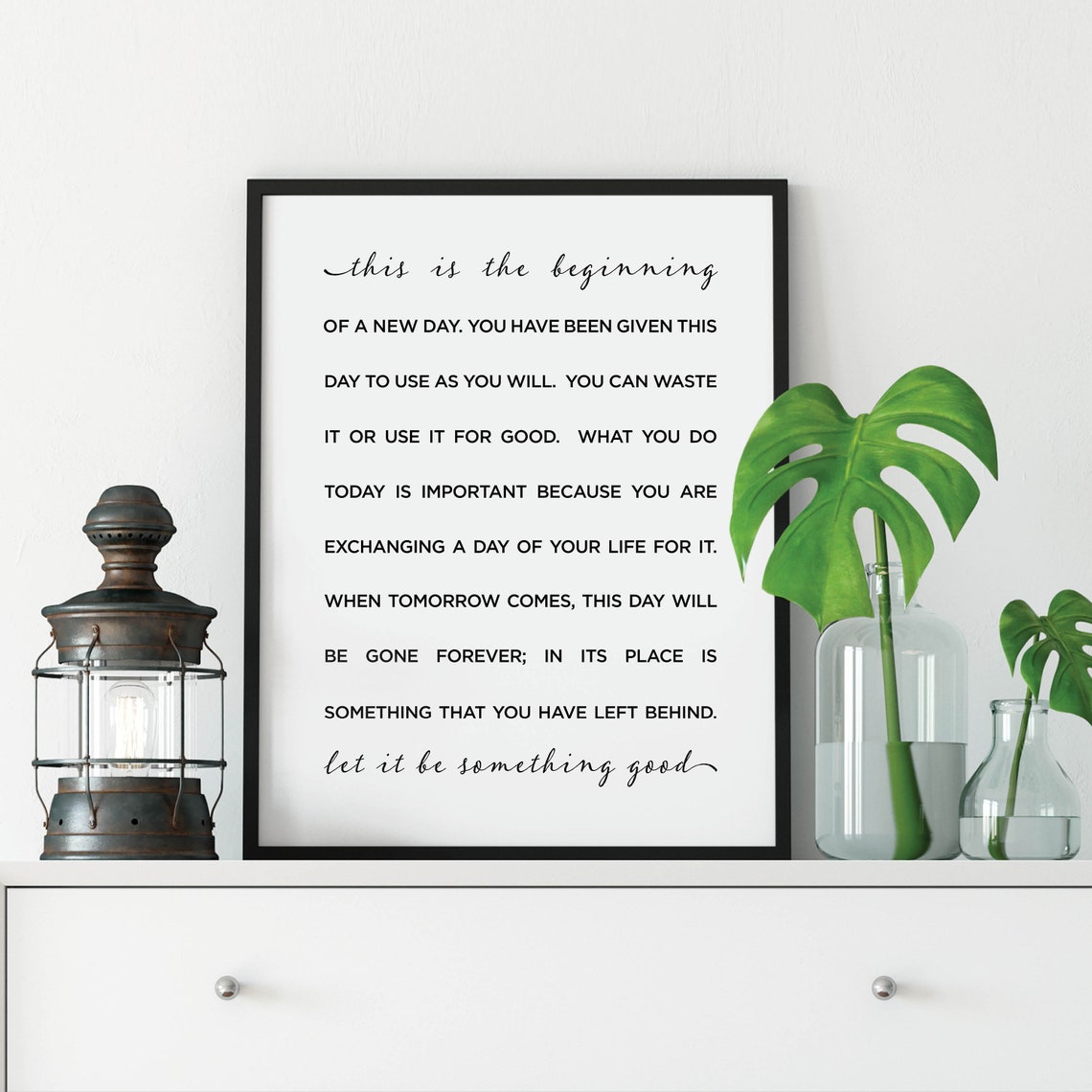 This Is the Beginning of a New Day Motivational Poster Home Decor - Image 3