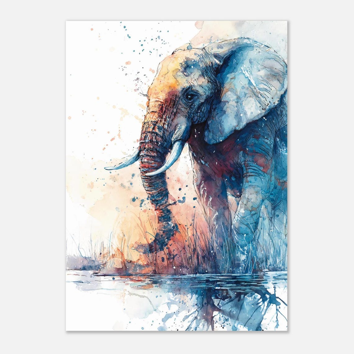 Elephant Poster 20x28