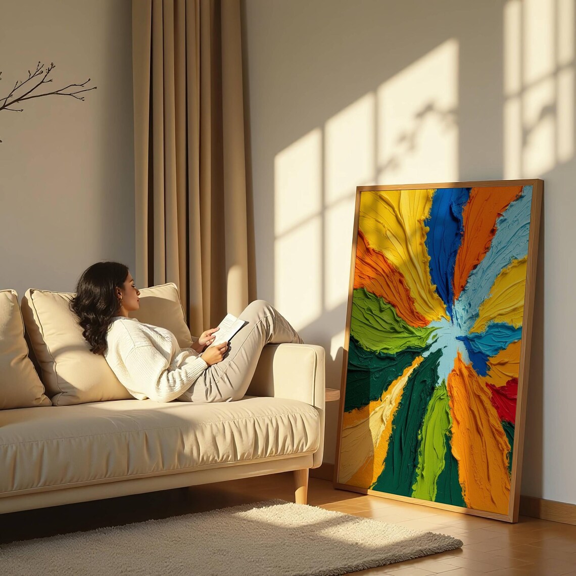 Colorful Abstract Artwork, Modern Home Decor