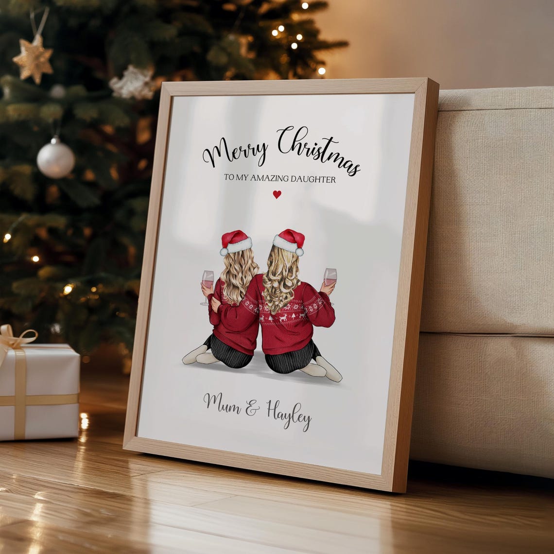 Daughter Gifts Christmas Gifts For Daughter Daughter Christmas Gift Mum And Daughter Christmas Print Christmas Presents For Daughters