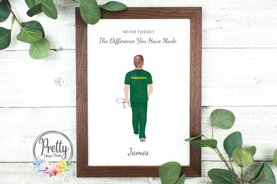 Personalised Gift For Paramedic Personalised Gift For Key Worker Nhs Thank You Gift Ambulance Driver Gift Gift For Ambulance Driver