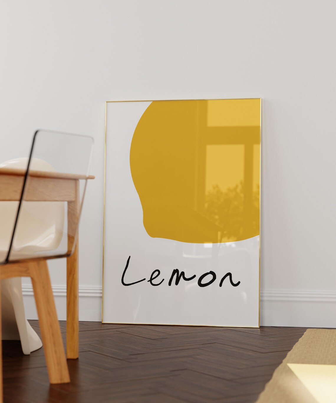 Lemon Art Print Lemon Poster Lemon Art Lemon Wall Art Kitchen Wall Decor Citrus Print Cute Lemon Print - Image 3