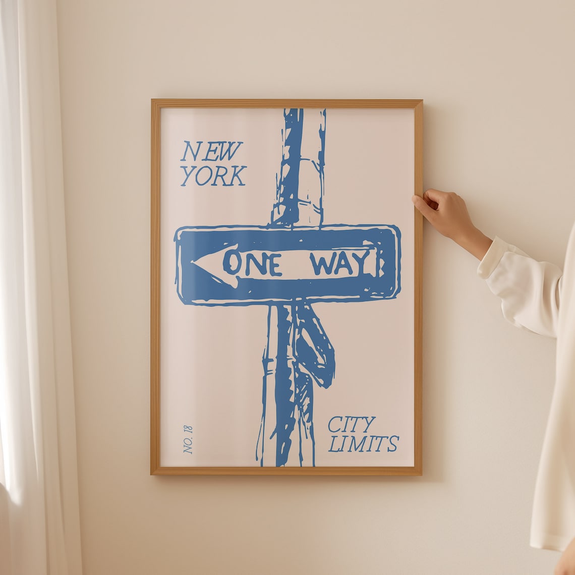 New York Vintage NYC Travel Poster, Minimalist - Image 4