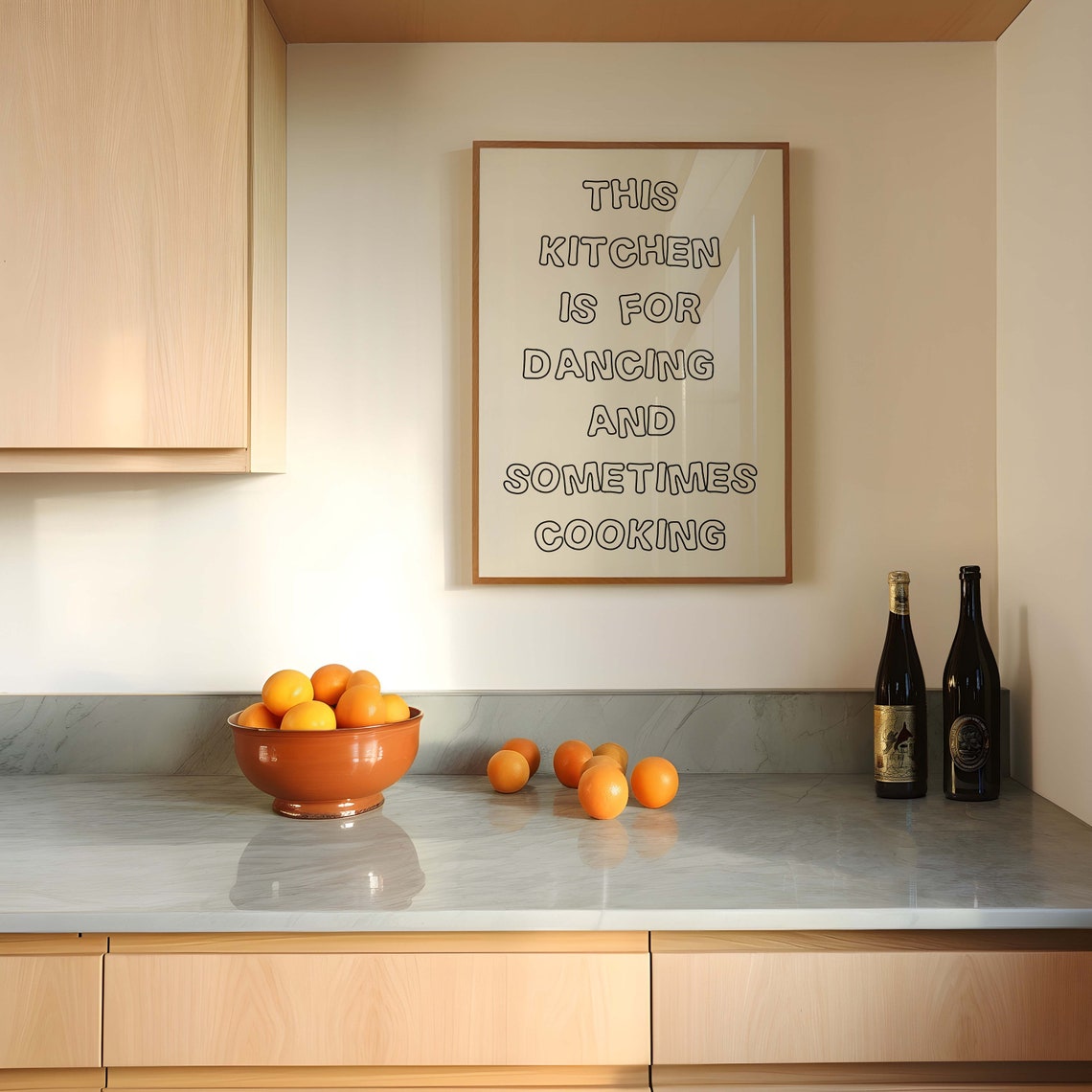 This Kitchen Is for Dancing and Sometimes Cooking Quote Poster - Image 5