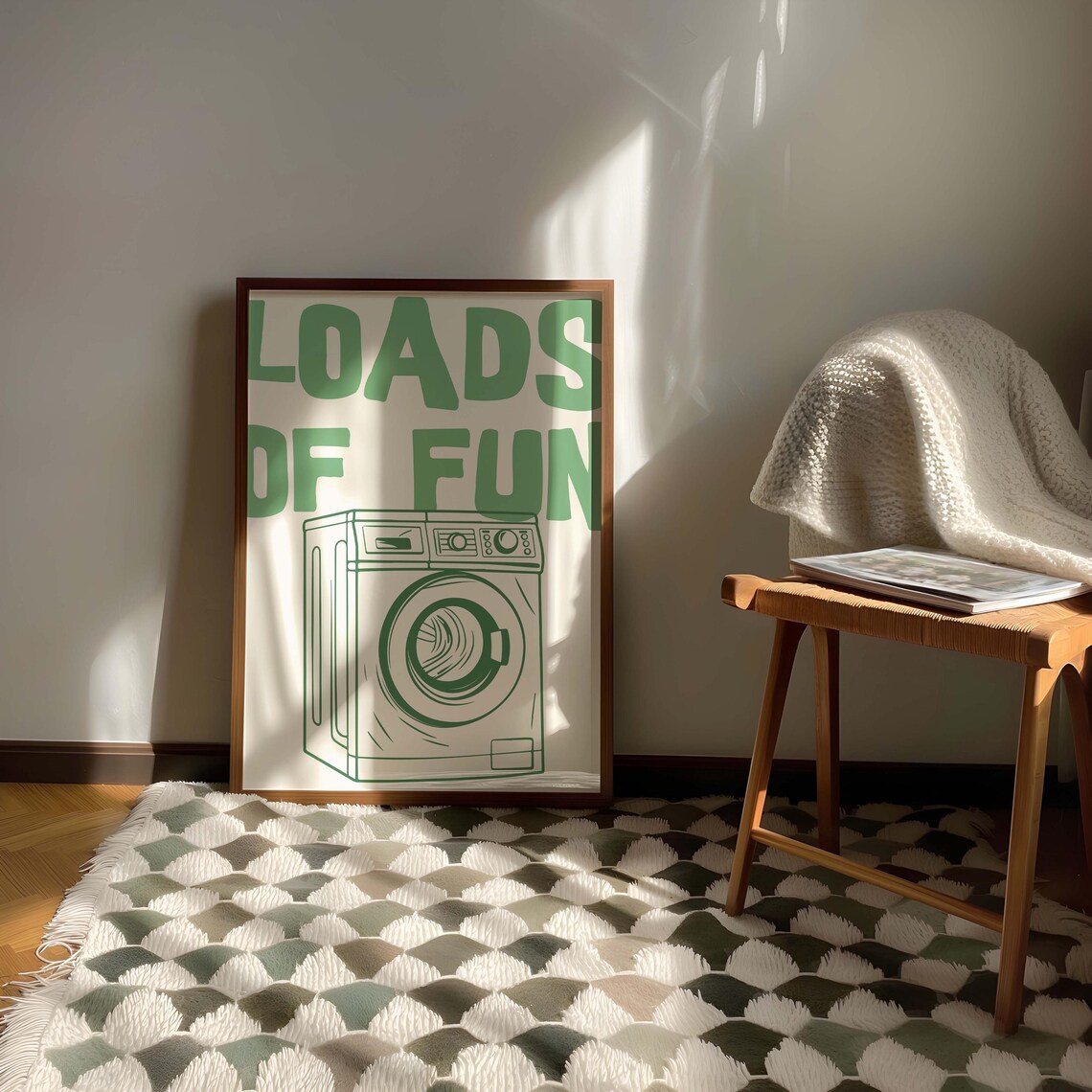 Minimalist Laundry Room Funny Quote Art Print - Image 3