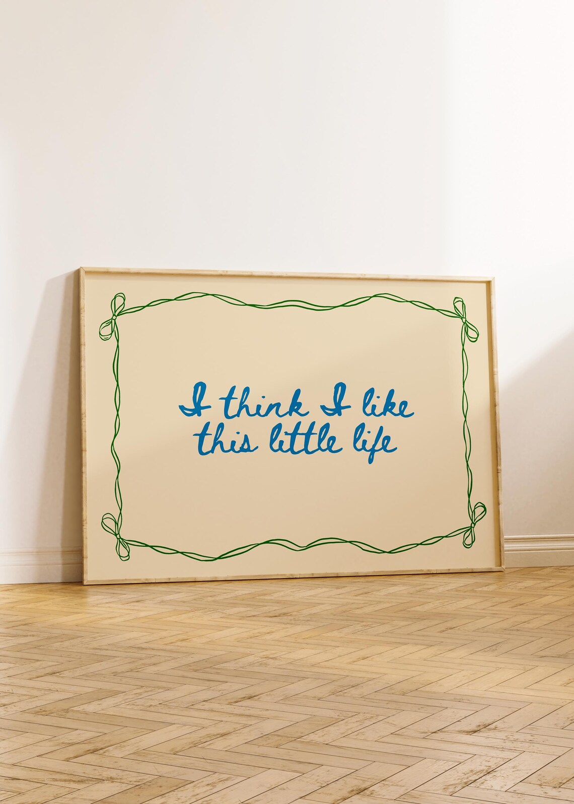 I Think Like This Little Life Poster Print