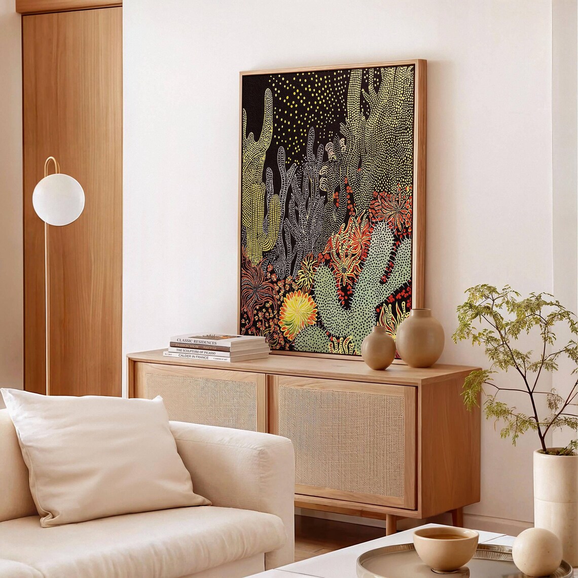Cactus Botanical Abstract Southwestern Art Print - Image 2