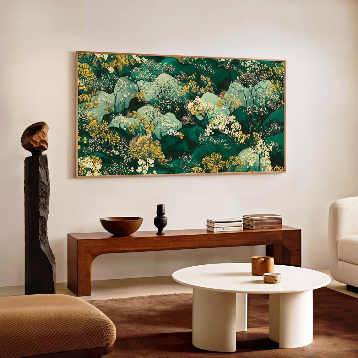 Yayoi Kusama-Inspired Japanese Floral Art Print - Image 3