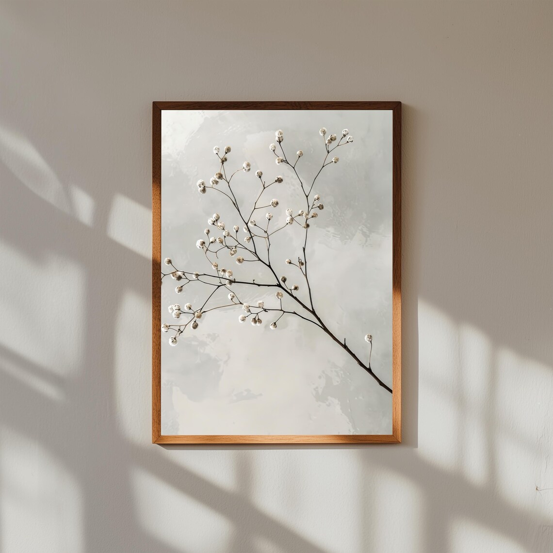 Abstract Botanical Print Modern Floral Fine Art Decor