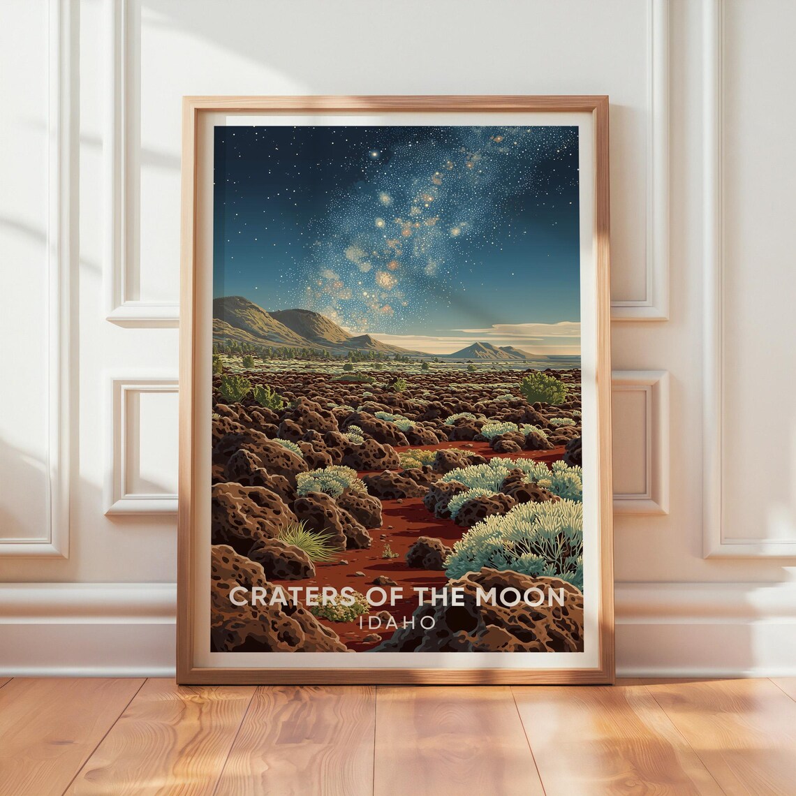 Craters Of The Moon Idaho Vintage Travel Poster
