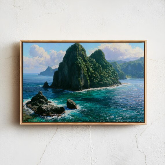 American Samoa National Park Tropical Island Turquoise Ocean Poster