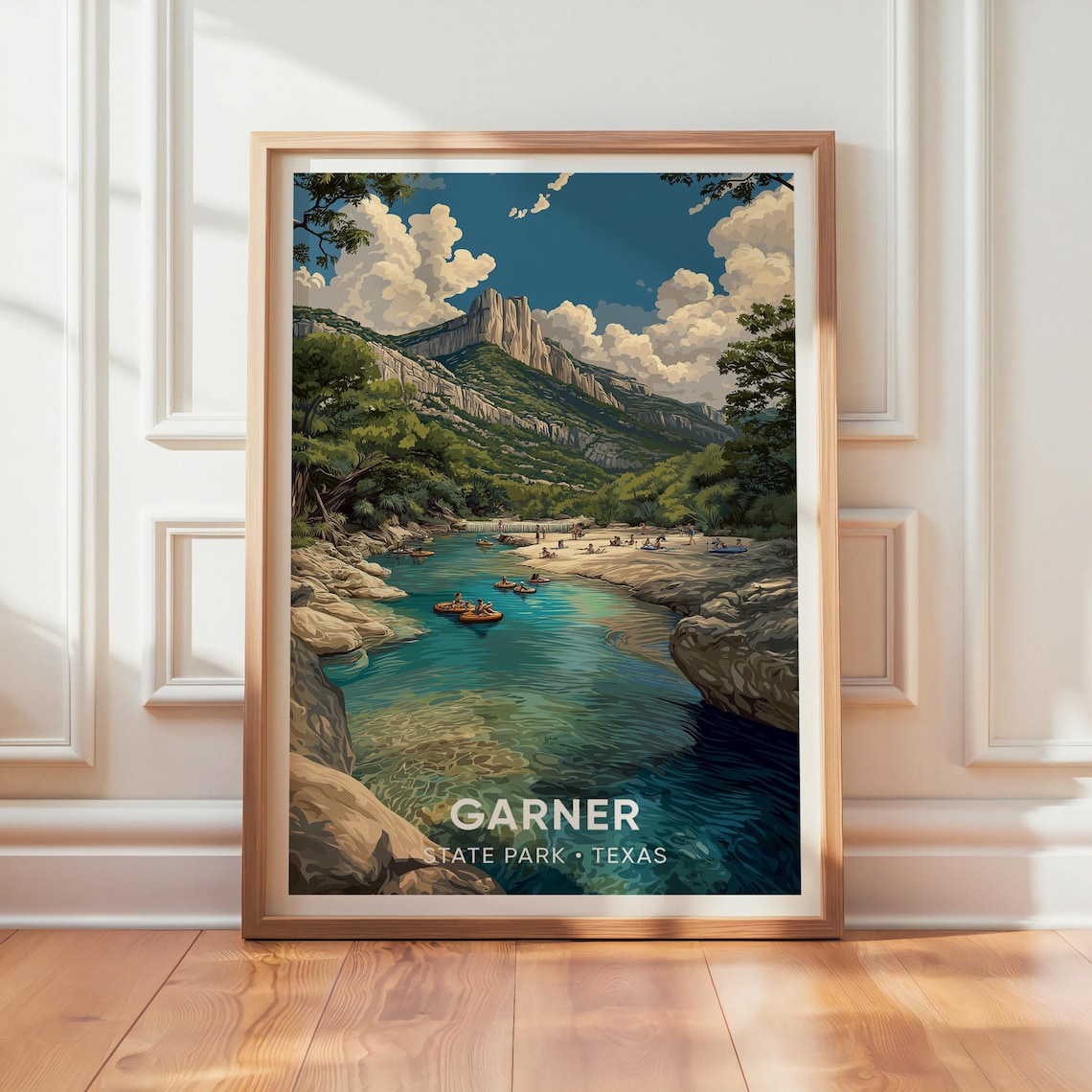 Garner State Park, Texas - Vintage Travel Poster
