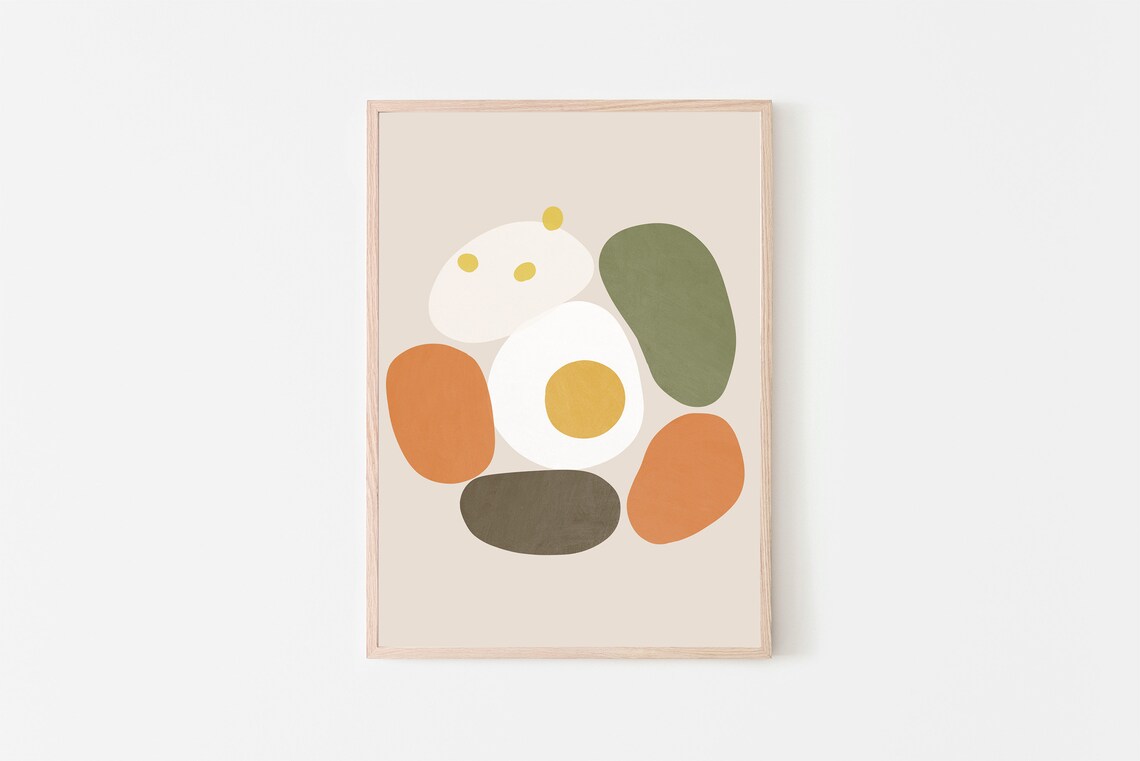 Bibimbap Korean Mixed Rice Food Art Print