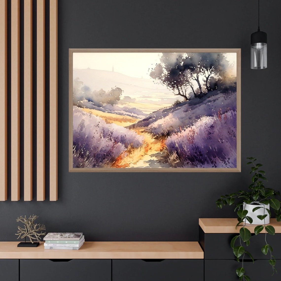Lavender Field Print French Country Painting Sunrise In Provence France Artwork Provence Wall Art Lavender Wall Art Provence Poster - Image 4