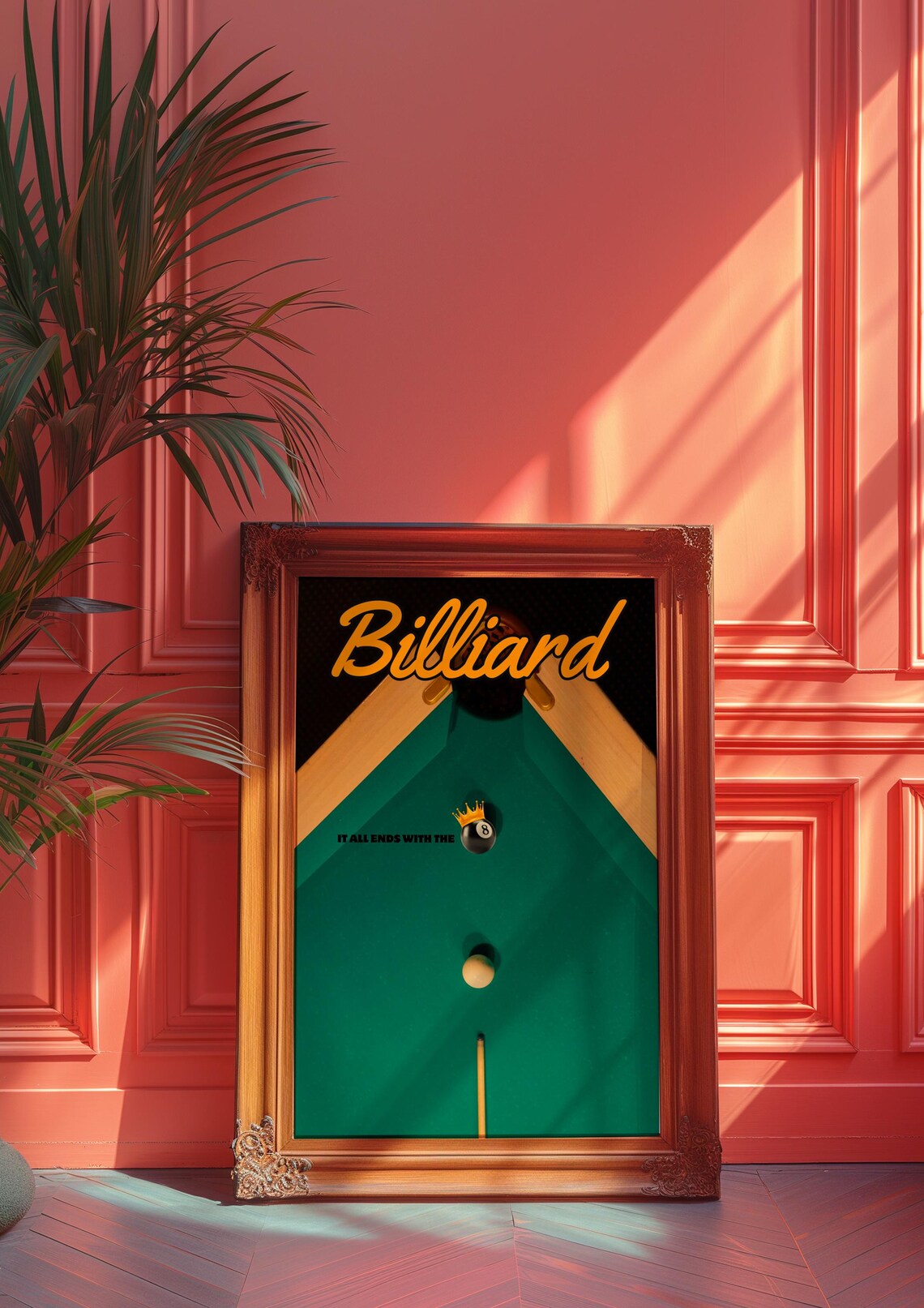 Billiards 8 Ball Motivational Art Print - Image 2
