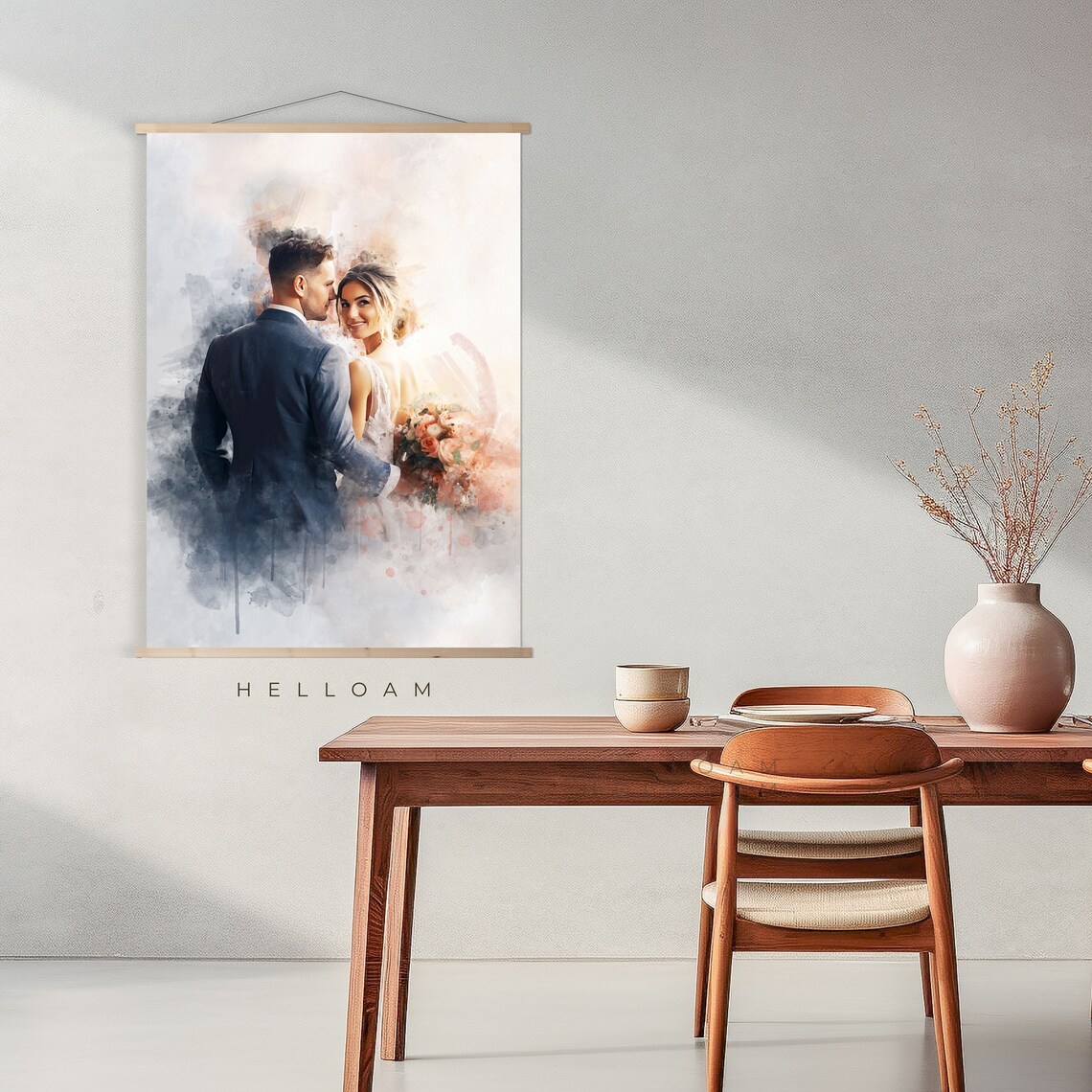 Custom Watercolor Portrait From Photo, Art Print - Image 2
