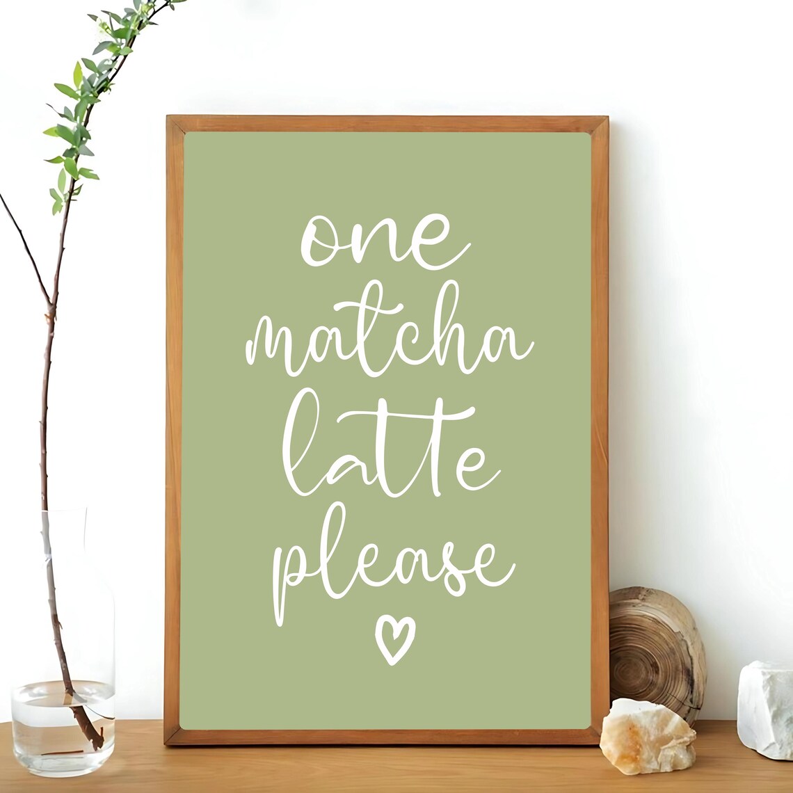 One Matcha Latte Please, Retro Sage Green Tea - Image 3