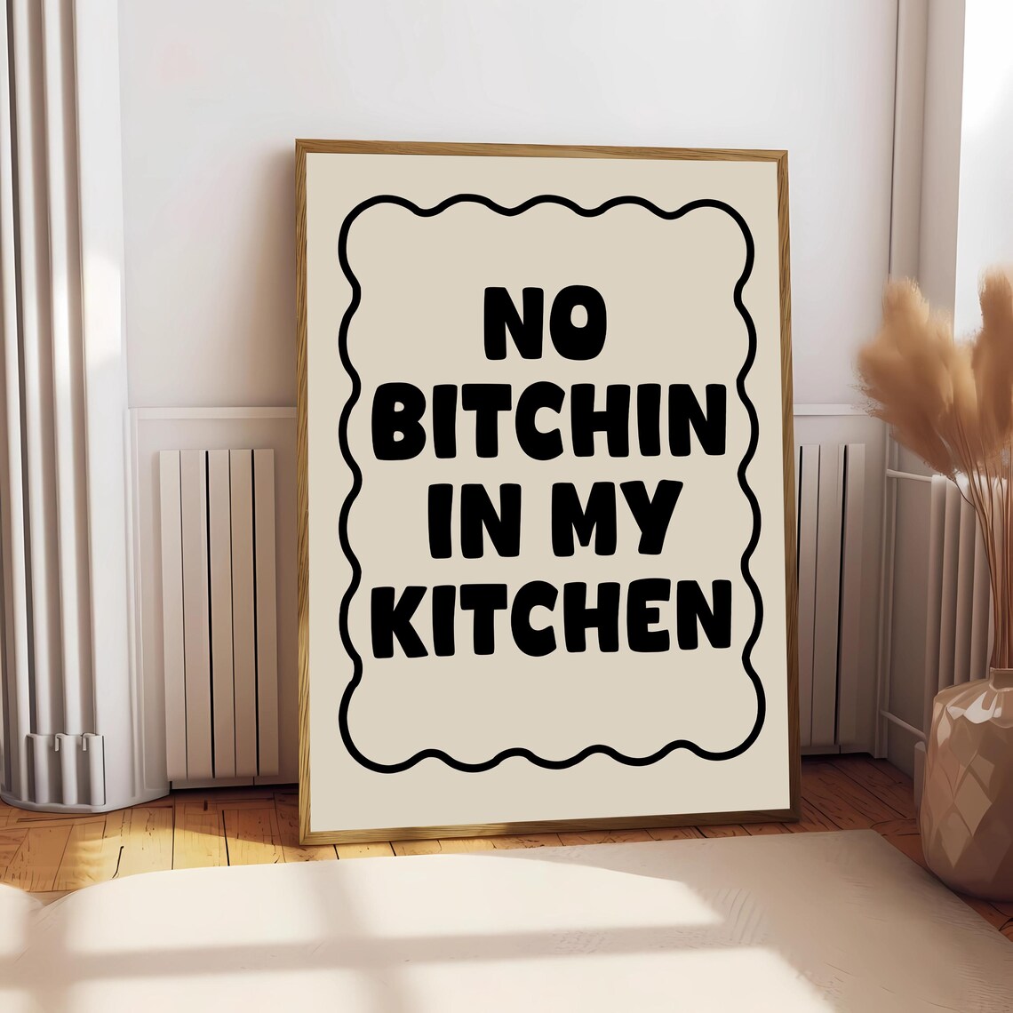 No Bitchin In My Kitchen, Funny Retro Kitchen Decor - Image 2