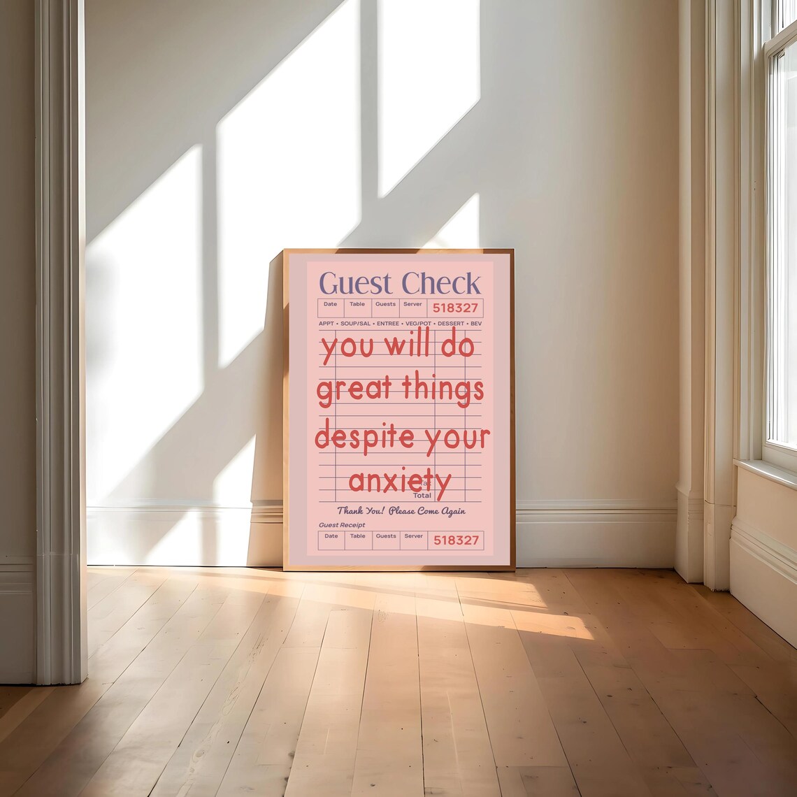 You Will Do Great Things Despite Your Anxiety, Affirmation Print - Image 4
