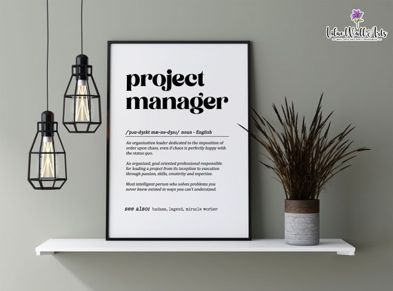 Project Manager Definition Office Art Print