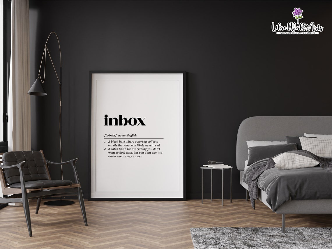 Inbox Funny Email Dictionary Definition Print for Office Wall - Image 5