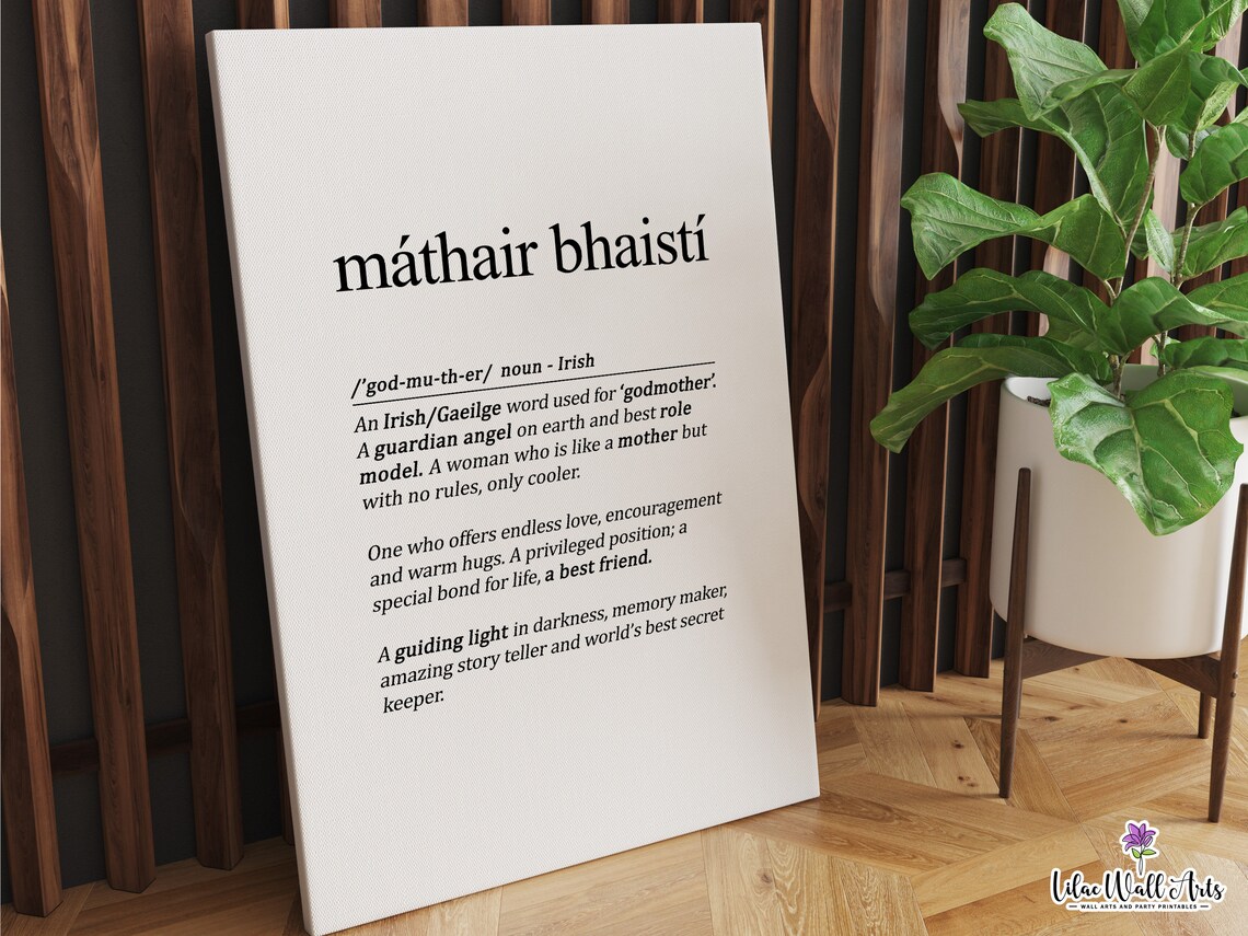 Mthair Bhaist Irish Grandma Gift, Gaeilge Art Print - Image 6