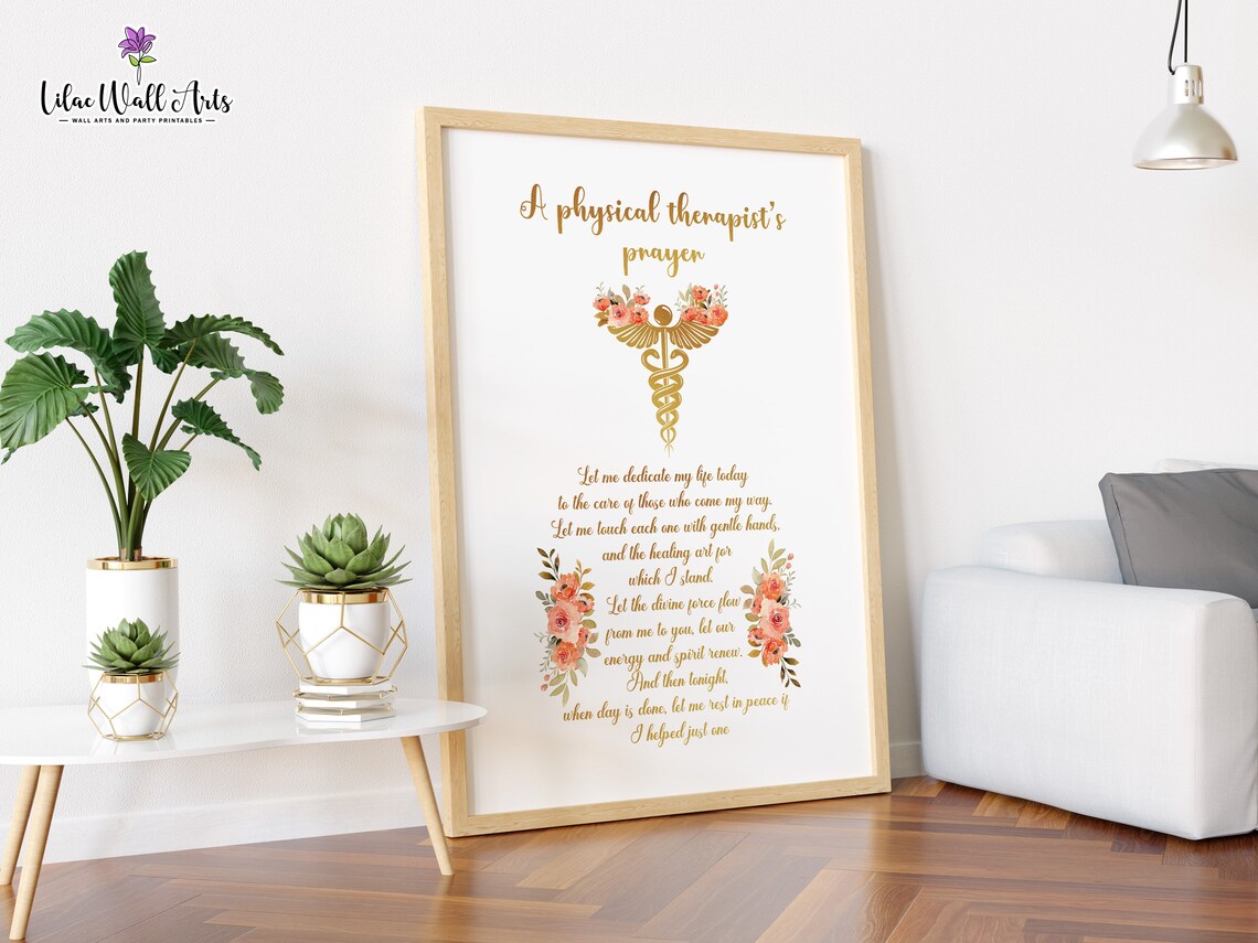 Physical Therapist Prayer, Physiotherapy Art Print - Image 6