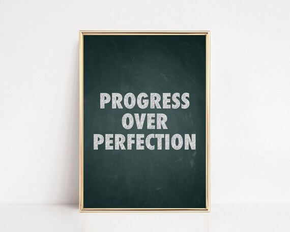Homeschool Progress Over Perfection Motivational Poster