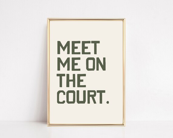 Pickleball Court Tennis Art Print, Sports Poster