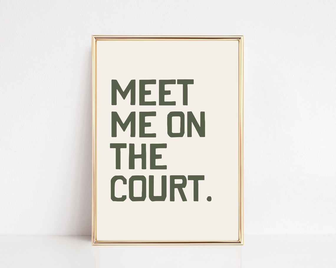Pickleball Court Tennis Art Print, Sports Poster
