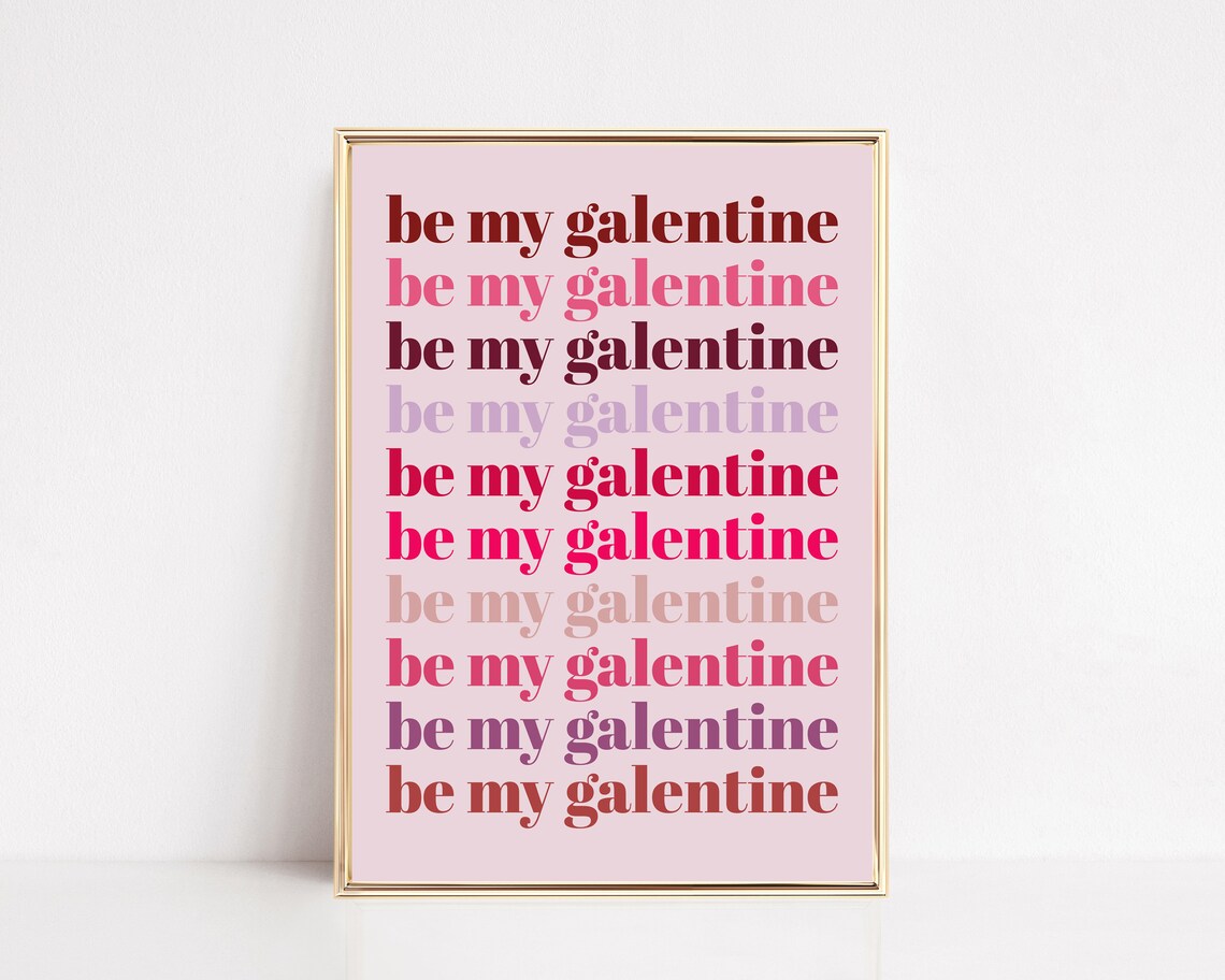 Galentine's Day Decor Art Print, Party Decor