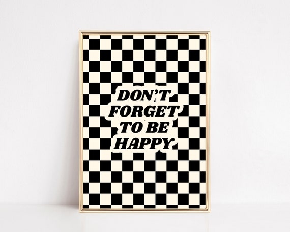 Retro Wall Art Inspirational Print Dorm Decor For College Girls Trendy Wall Art Aesthetic Print Print