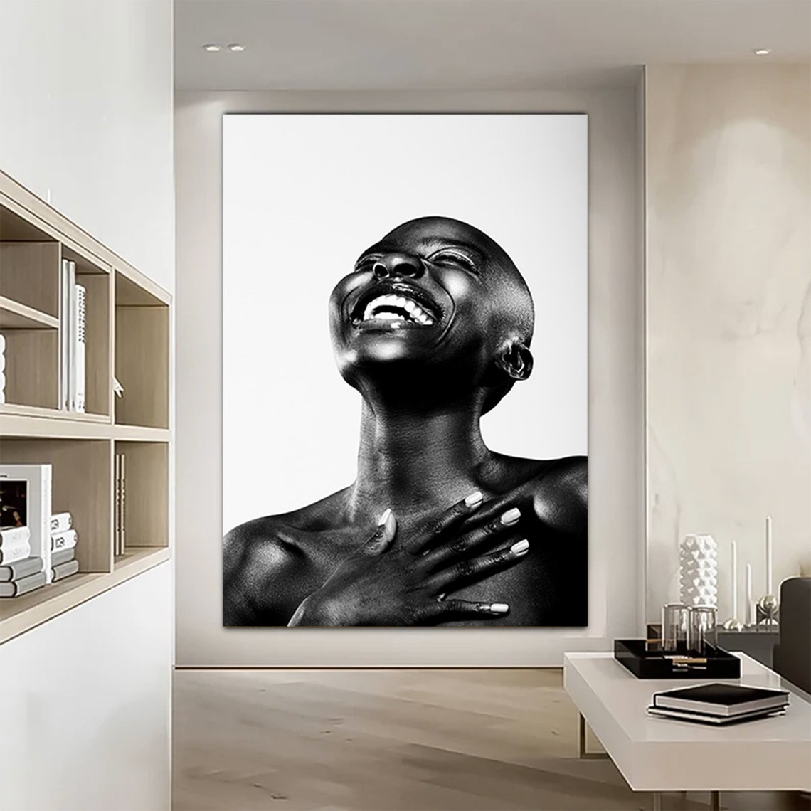Modern African Woman Painting Wall Art Poster Home Decoration For Living Room Print On Canvasethnic Ladies Artafrican Lady