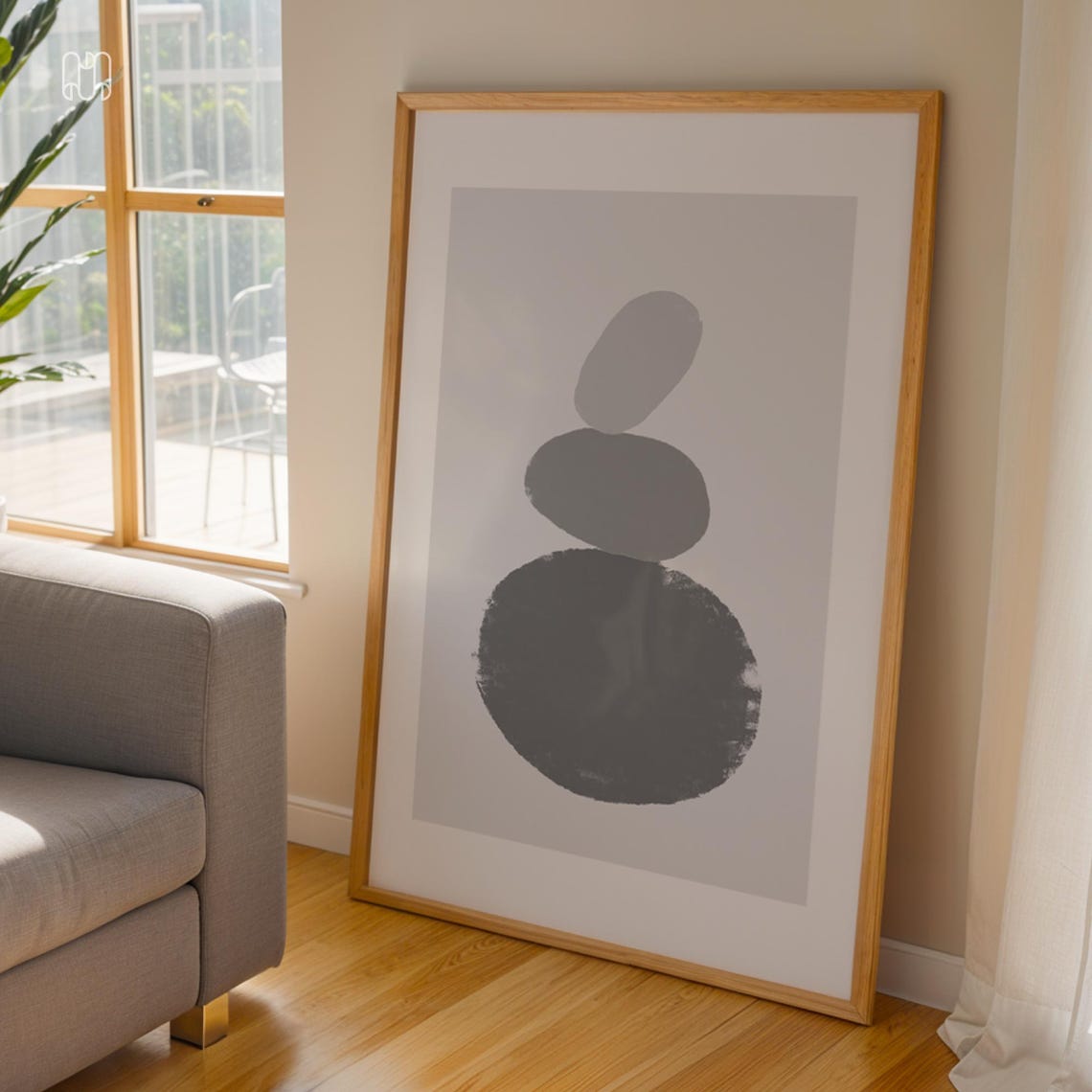 Calm Balance Minimal Wall Decor Art Poster