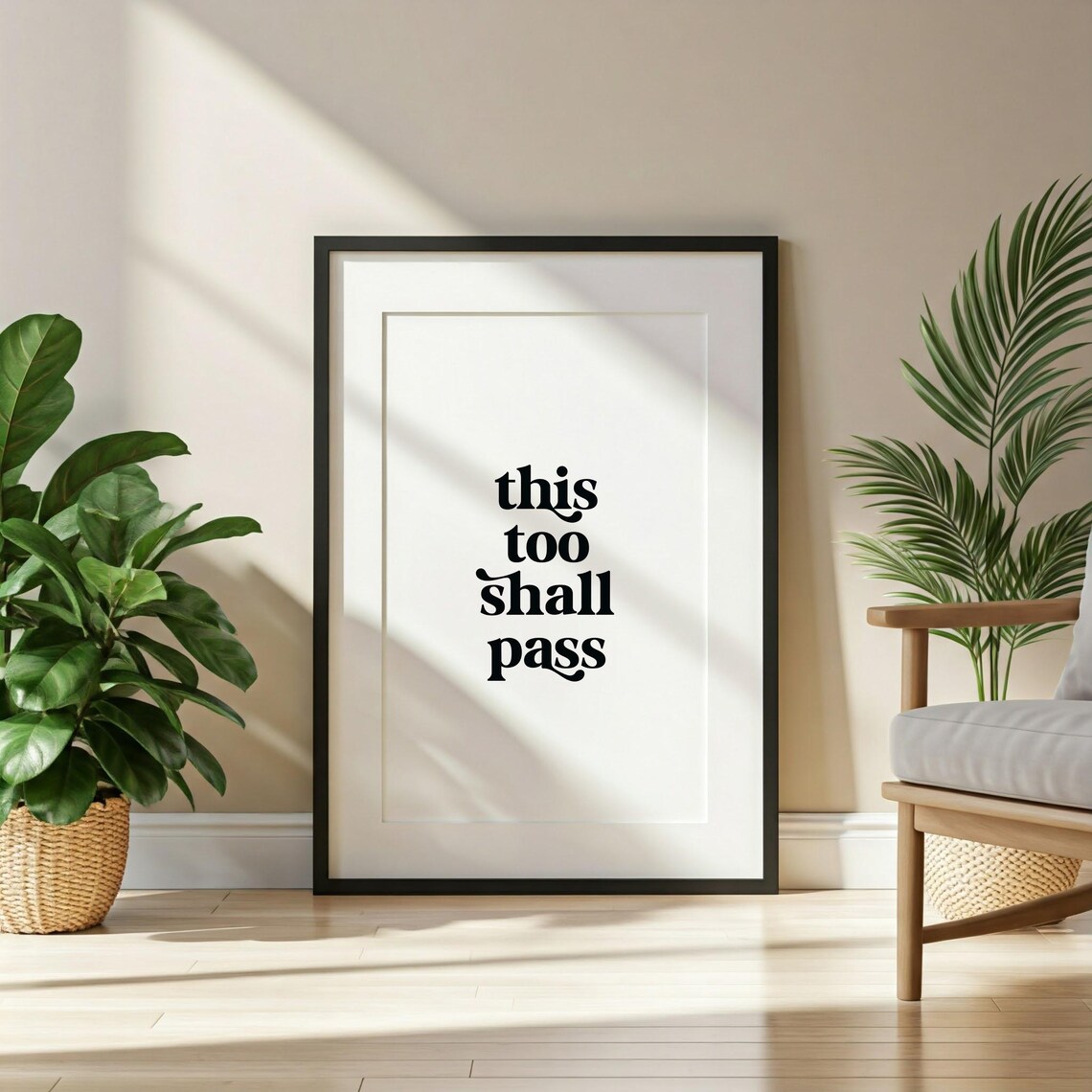 This Too Shall Pass, Mental Health Office Decor - Image 3