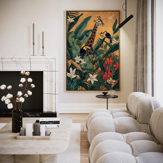 Dreamy Jungle Encounters Artwork Wall Art