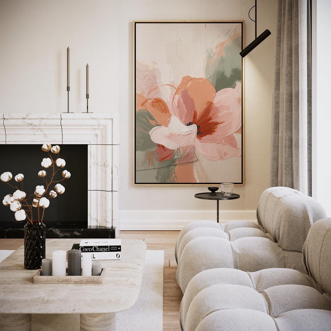 Blooming Abstraction In Pastel Colors Artwork Wall Art