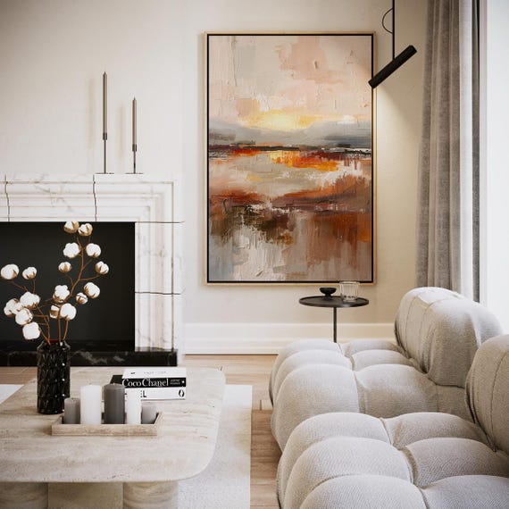 Sunset In Abstraction Artwork Wall Art