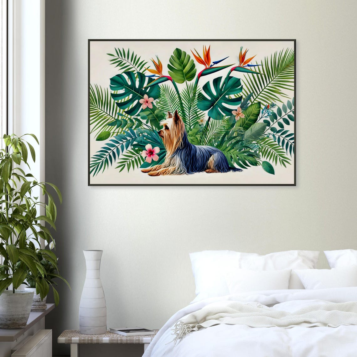 Yorkshire Terrier Tropical Botanical Garden Elegant Dog Poster - Image 4